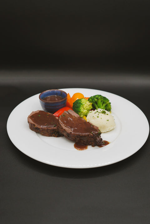 Beef Tenderloin with Red Wine Reduction