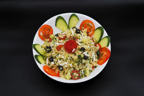 Greek orzo salad