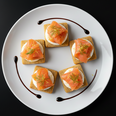 Smoked Salmon & Savoury Shortbread
