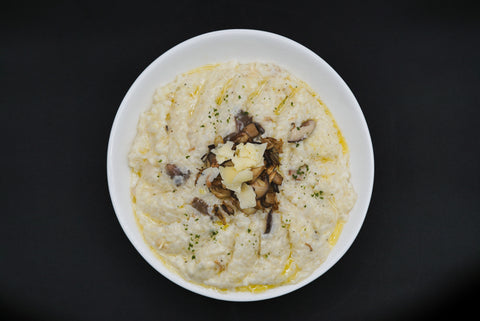 Wild Mushroom Risotto with Parmesan Crisp